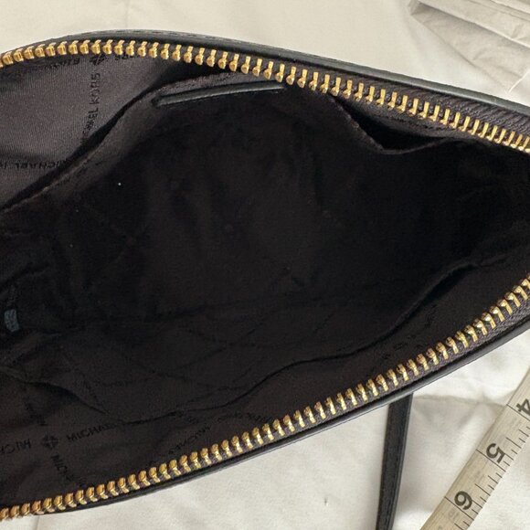 MICHAEL KORS Jet Set Travel Dome Crossbody Saffiano Leather Bag Black - Picture 8 of 10